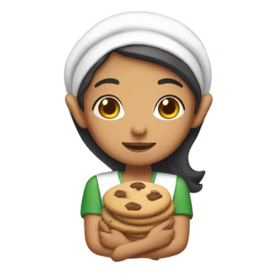 filipino woman elf with cookies sticker