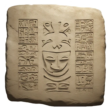 stone tablet sticker