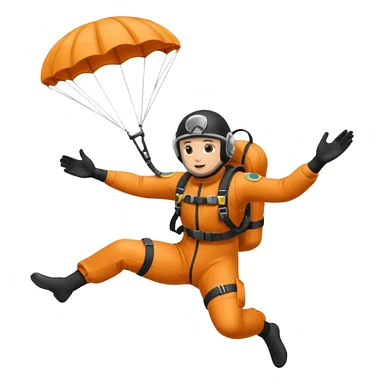 parachute diver sticker