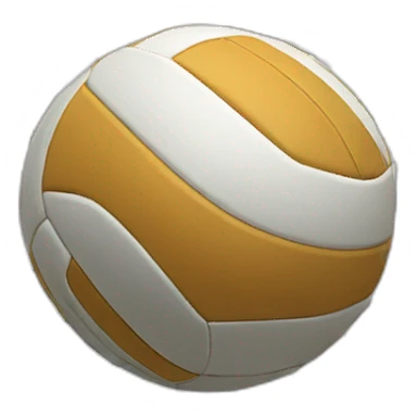 Volleyball net with ball sticker