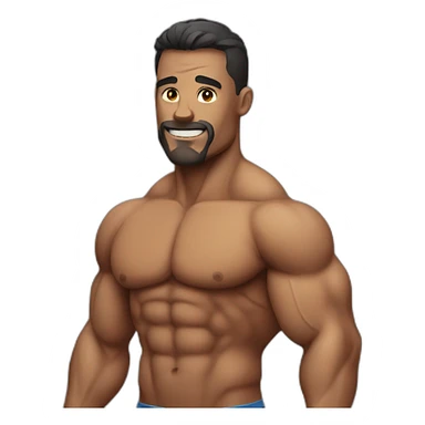 Muscle men sticker