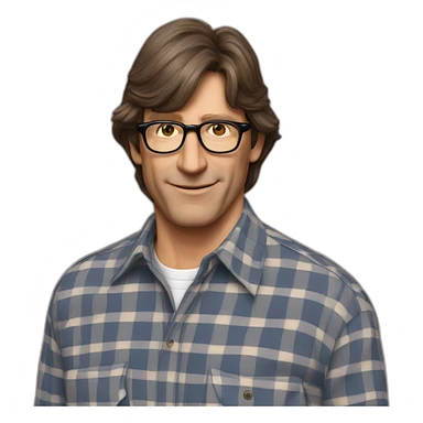 Norm Abram plaid shirt sticker