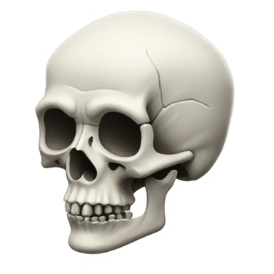 skull crane modern sticker