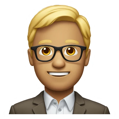 Un mono con gafas sticker