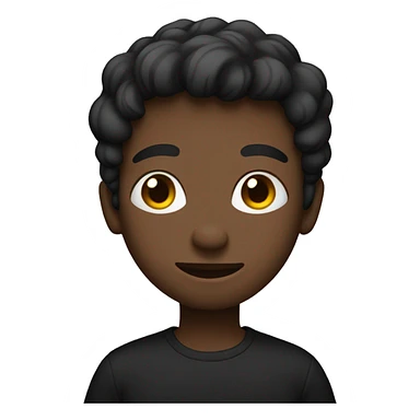 person wearning black t shirt from waist up sticker