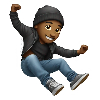 a break dancer sticker