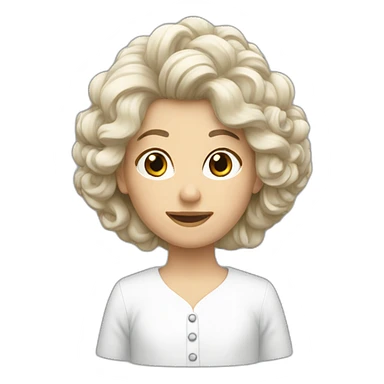 breizh à  cheveux blancs sticker