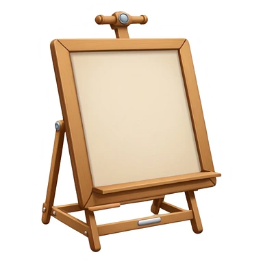drawing board with classic wooden frame，front side sticker