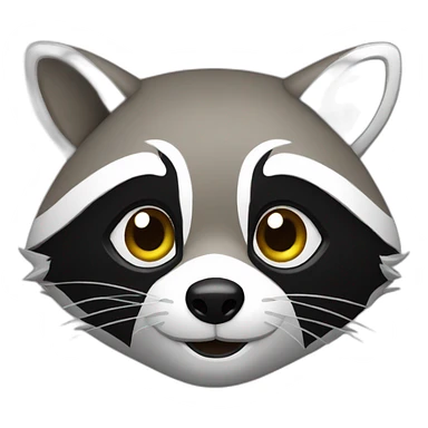 raccoon designing sticker
