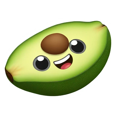 Avocado running  sticker