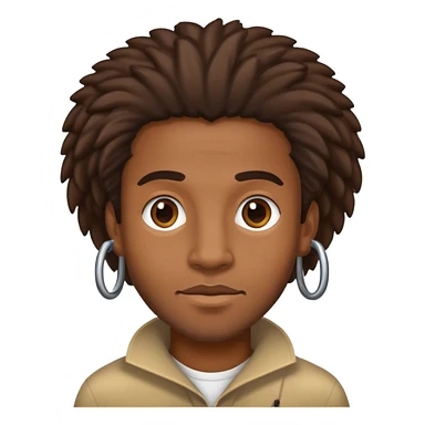 Homme noir locks sticker