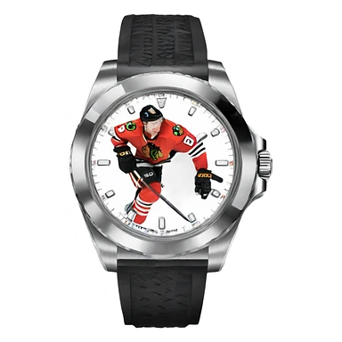 Jonathan Toews as a Rolex watch sticker
