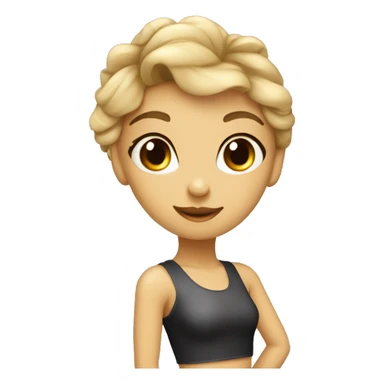 pretty dancer girl on apol sticker