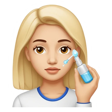 🧖🏼‍♀️ exactly like this emoji but face care with serum sticker