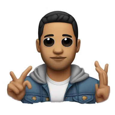 half puerto rican and salvadorian latino rapper sticker