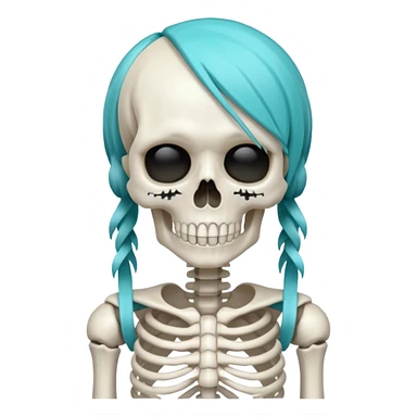 Hatsune miku skeleton sticker