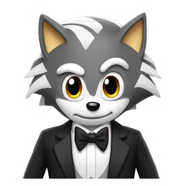 Sonic wearing tuxedo  sticker