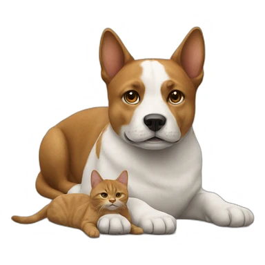 Un chat et un chien sticker