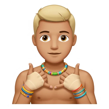 Cute colorful manny bangles just on the hand sticker