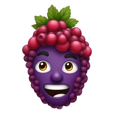 Eine Brombeere sticker