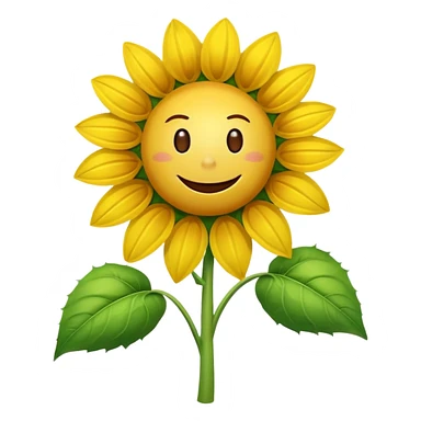 a picture of the sunflower from Plants vs. Zombies sticker