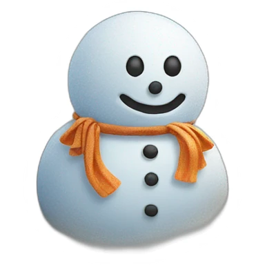 Snow man at the beach sticker