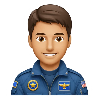 tom cruise in top gun sticker