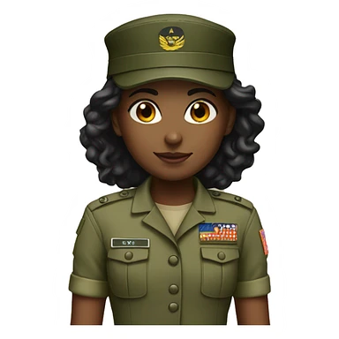 girl military sticker