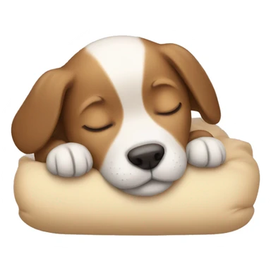 Puppy sleeping  sticker