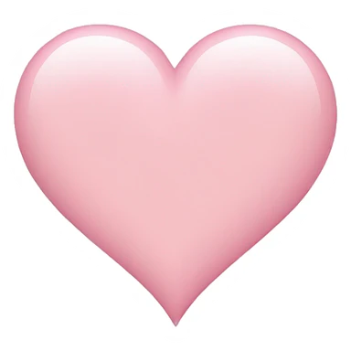 light pink heart sticker