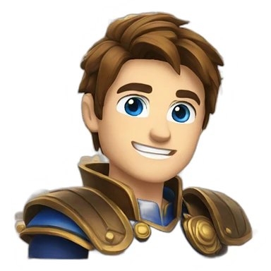 Garen blue eyes sticker