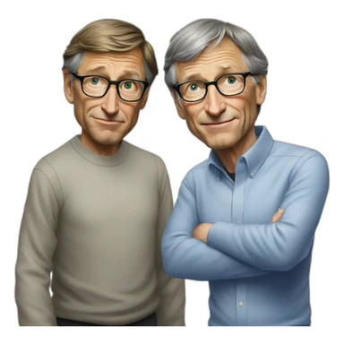 bill gates fighting steve jobs sticker