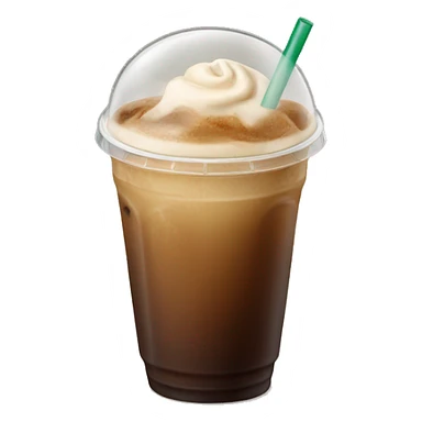 Starbuck ice coffee with ice cubes sticker