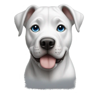 Grey pit blue eyes sticker
