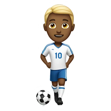 Guy playing soccer sticker