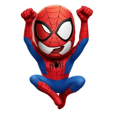 happy spiderman sticker