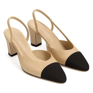 
Chanel shoes, remove background sticker