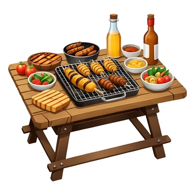 BBQ table sticker