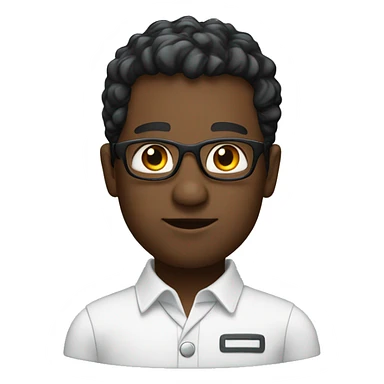 Black IT engineer sticker