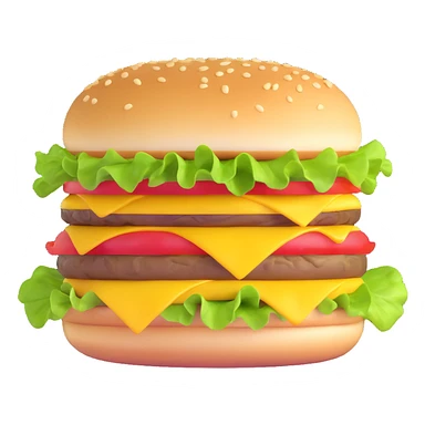 cheeseburger with lettuce and tomato sticker