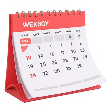 calendar week sticker