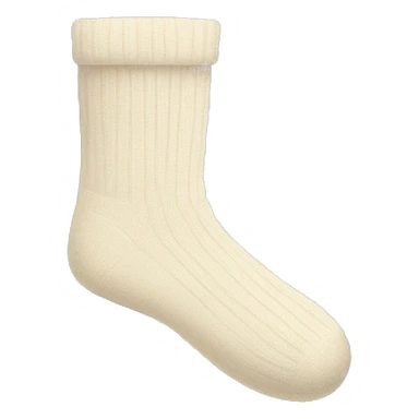 Cream colored socks sticker