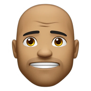 the-rock-frown sticker