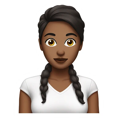 Brunette baddie with a skincare mask  sticker