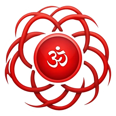 red root chakra  sticker