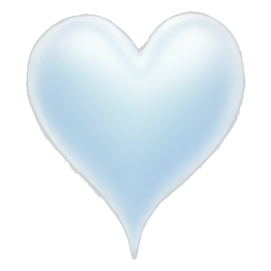 Ethereal  white heart  sticker