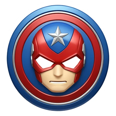 hazme un emojis del escudo del capitán América sticker