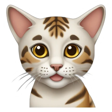 Siamois et chat tigré tricolore  sticker