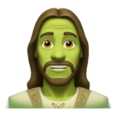 Shrek Jesus christ sticker