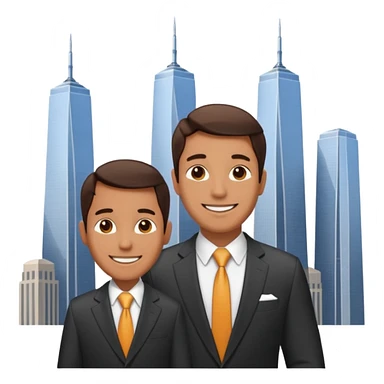 Twin tower gangster mans sticker